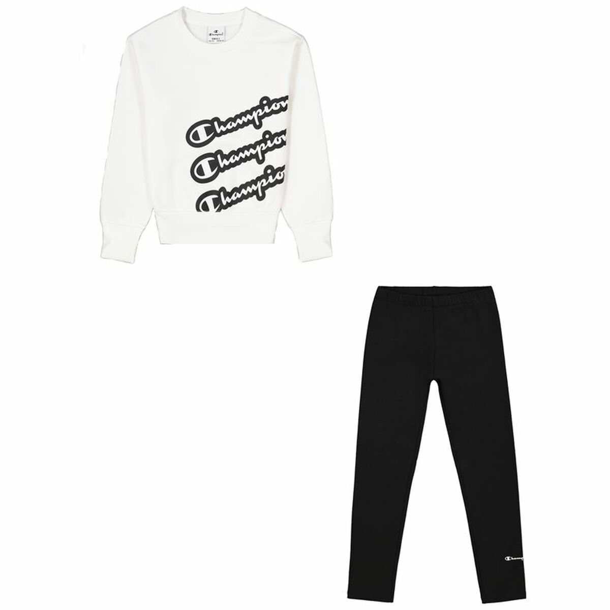 Champion Kinder Tracksuit Weiß/Schwarz - BYAG.BekleidungssetChampionBYAG.S6457604Champion Kinder Tracksuit Weiß/Schwarz – 2XL2XL