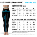 Womens Black and White Dice Leggings