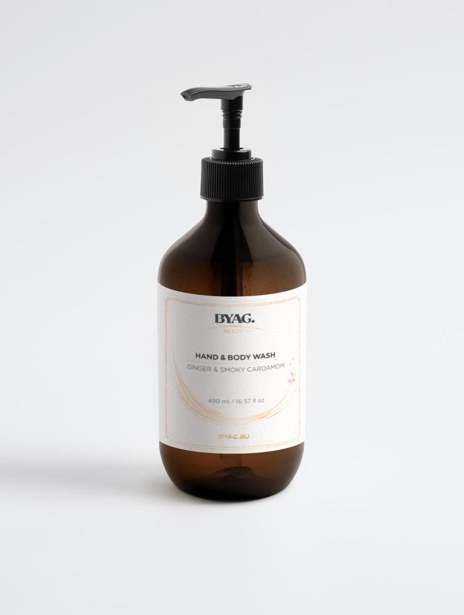 BYAG hand and body wash ginger cardamom