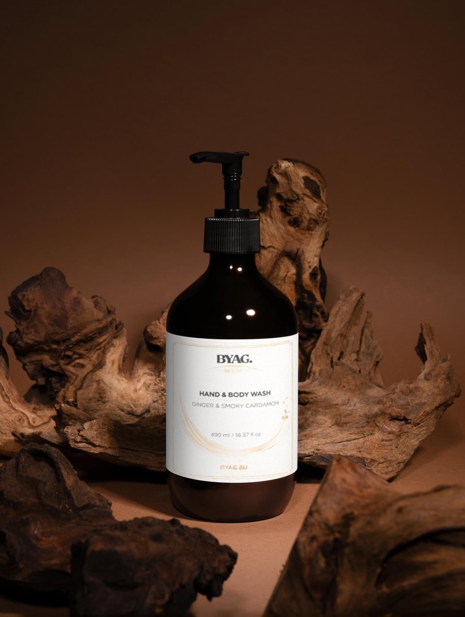 BYAG hand and body wash ginger cardamom