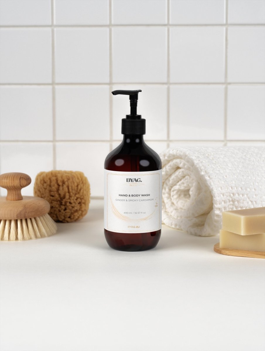 BYAG hand and body wash ginger cardamom