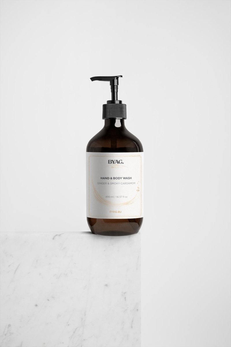 BYAG hand and body wash ginger cardamom