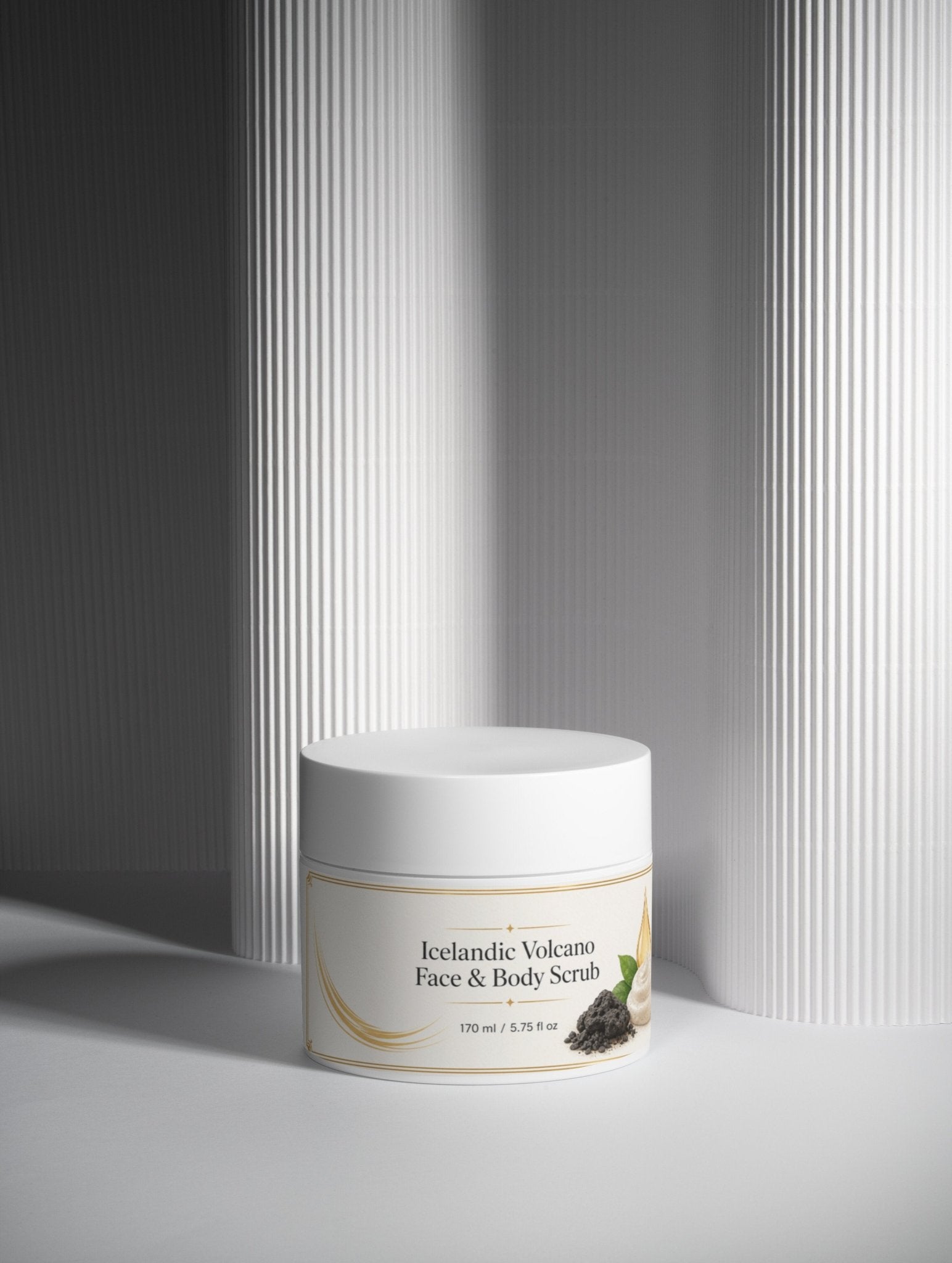 BYAG Icelandic Volcano Face and Body Scrub with volcanic sand exfoliation