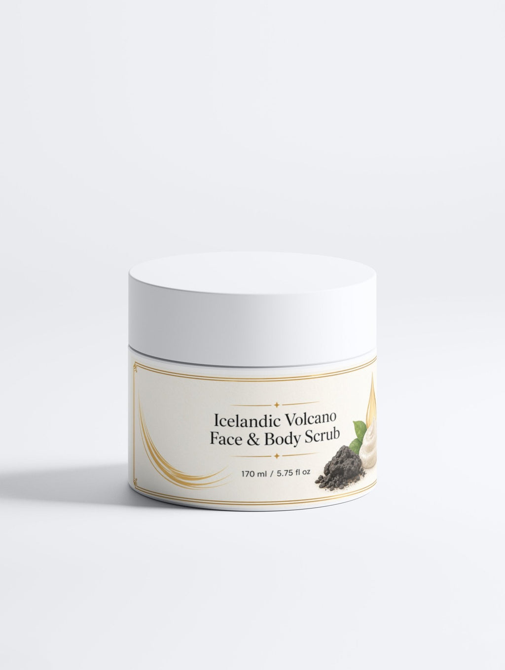 BYAG Icelandic Volcano Face and Body Scrub with volcanic sand exfoliation