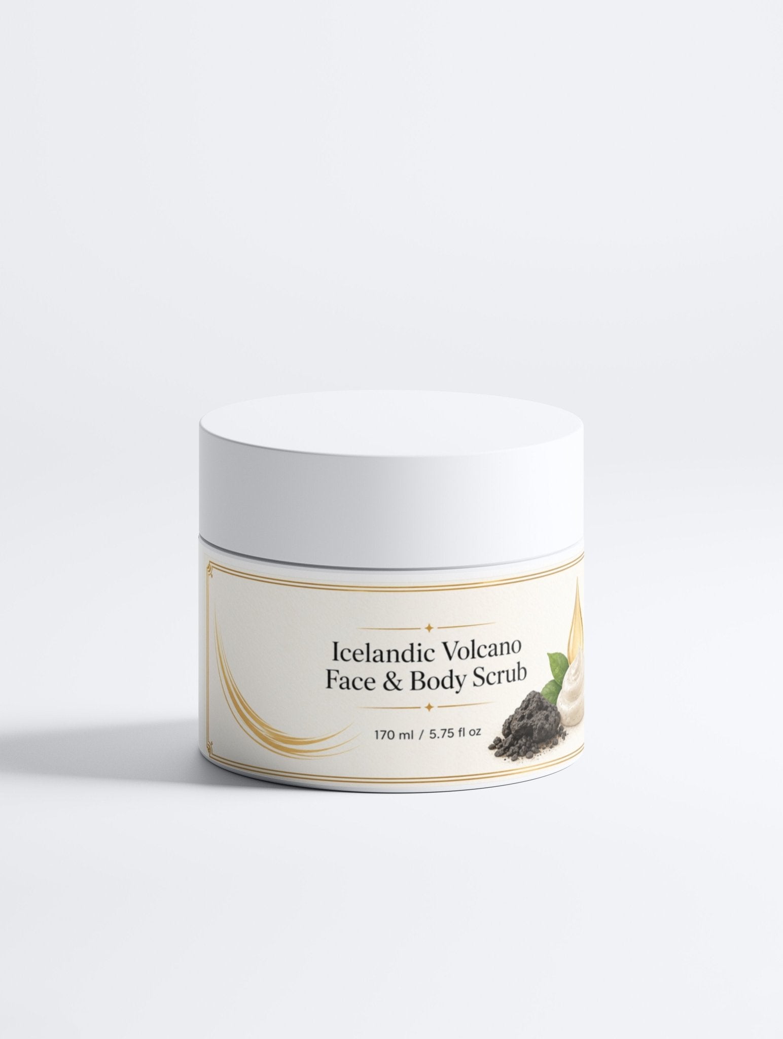 BYAG Icelandic Volcano Face and Body Scrub with volcanic sand exfoliation