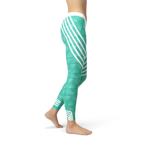 Women's Leggings - Turquoise