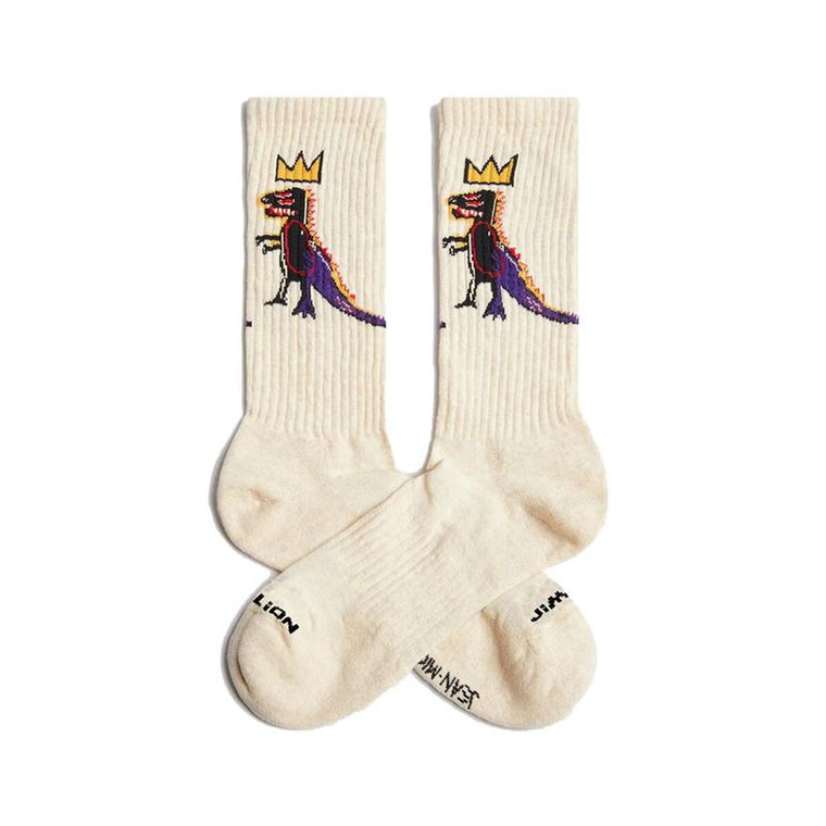 Jimmy Lion Socken Athletic Basquiat Pez Dis Braun – Produktbild 1