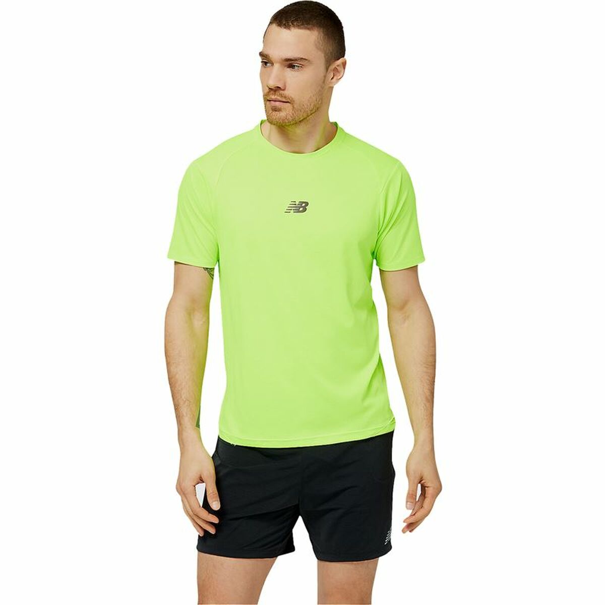New Balance Short-sleeve Sport-T-Shirt Lime Grün - BYAG.T-ShirtNew BalanceBYAG.S6461092New Balance Short-sleeve Sport-T-Shirt Lime Grün – SS