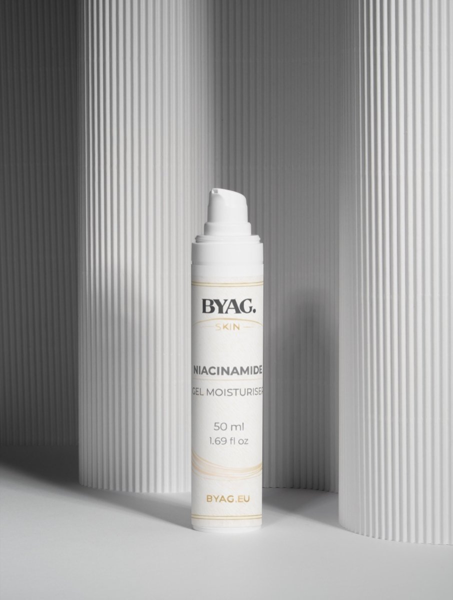 BYAG niacinamide gel moisturiser