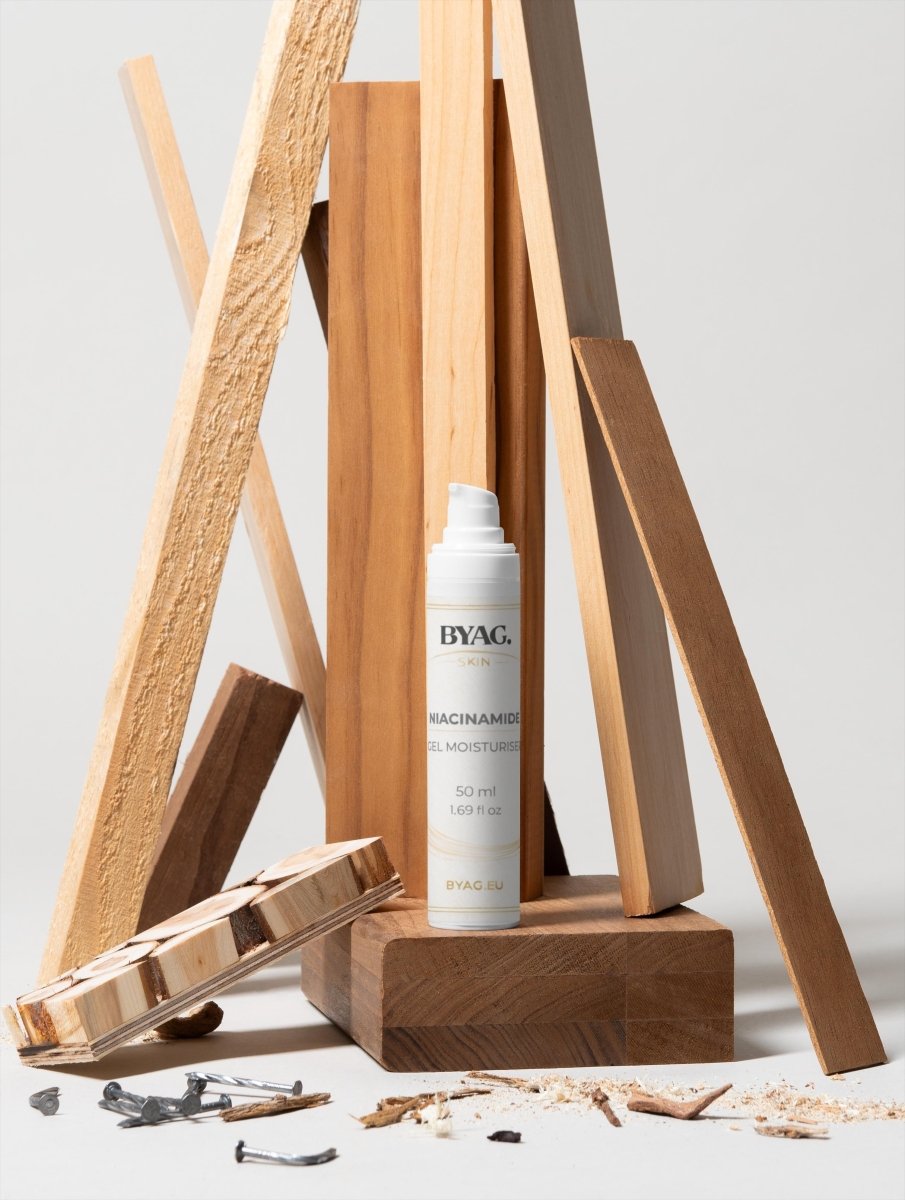 BYAG niacinamide gel moisturiser