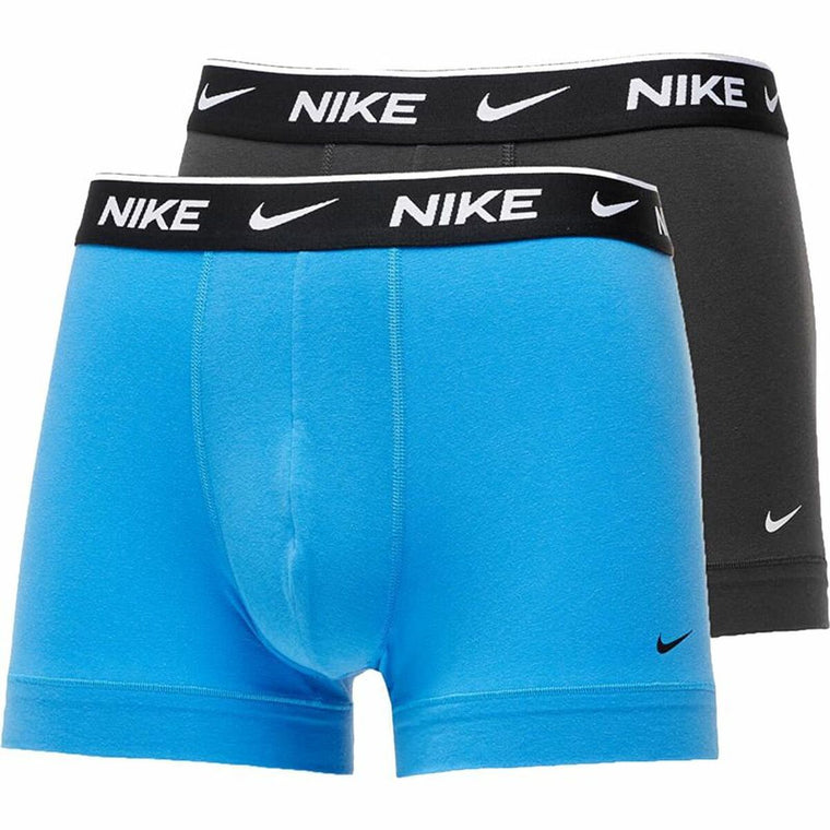 Nike Trunk 2 Pieces Men's Boxer Briefs - Blue, Grey