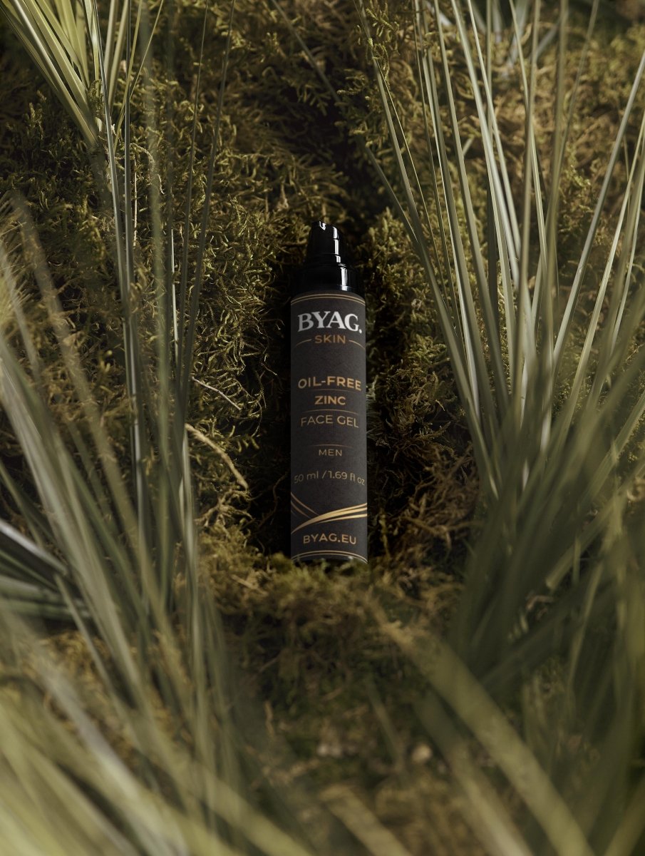 BYAG oil-free zinc face gel for men