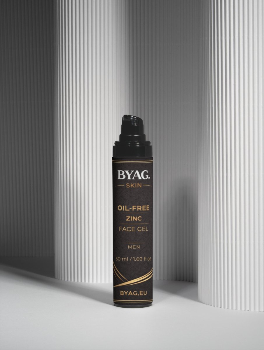 BYAG oil-free zinc face gel for men