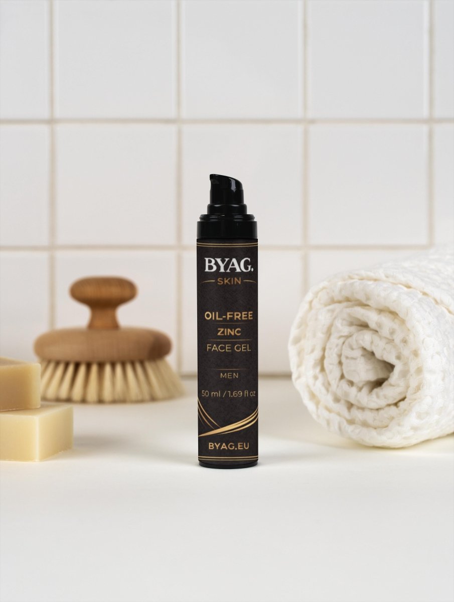 BYAG oil-free zinc face gel for men