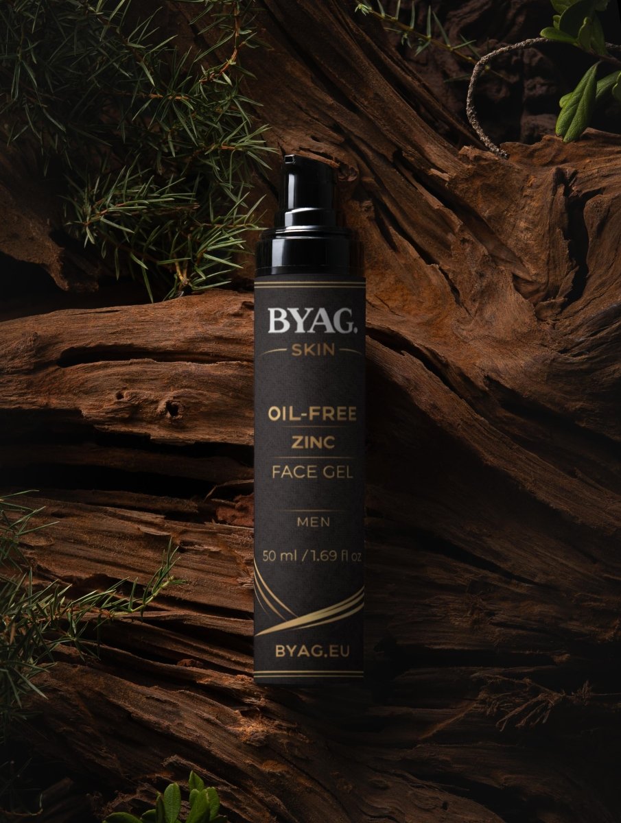 BYAG oil-free zinc face gel for men