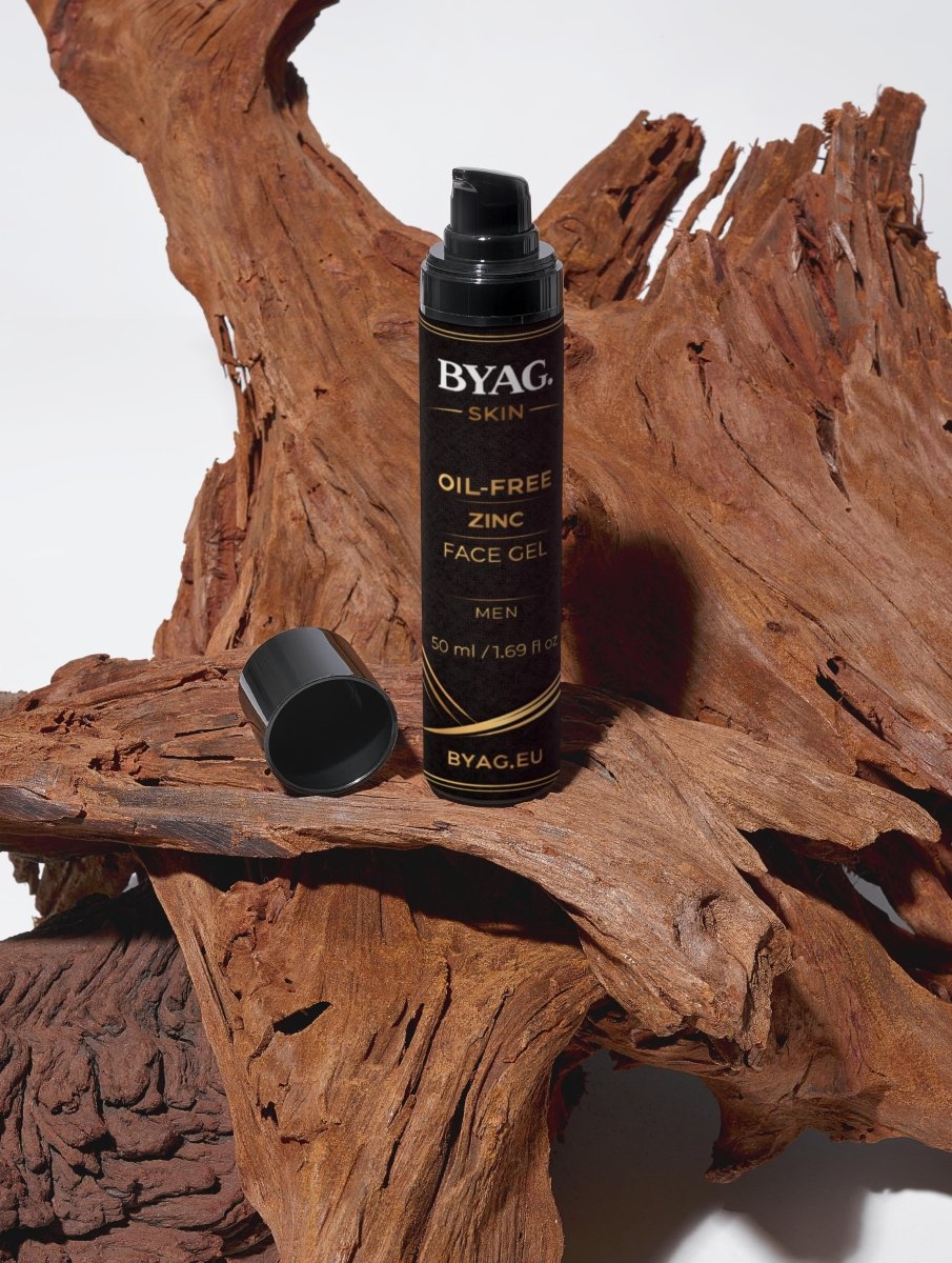 BYAG oil-free zinc face gel for men