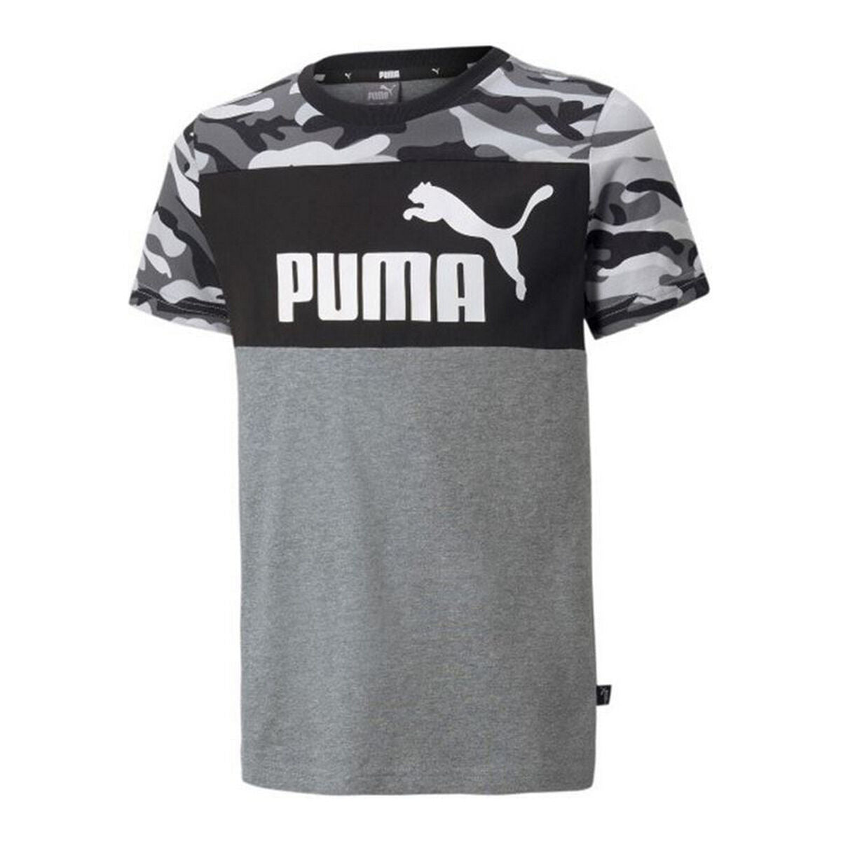 Puma Kinder Kurzarm T-Shirt ESS+ Camo Schwarz - BYAG.T-ShirtPumaBYAG.S6438673Puma Kinder Kurzarm T-Shirt ESS+ Camo Schwarz – 15-16 Years15-16 Years