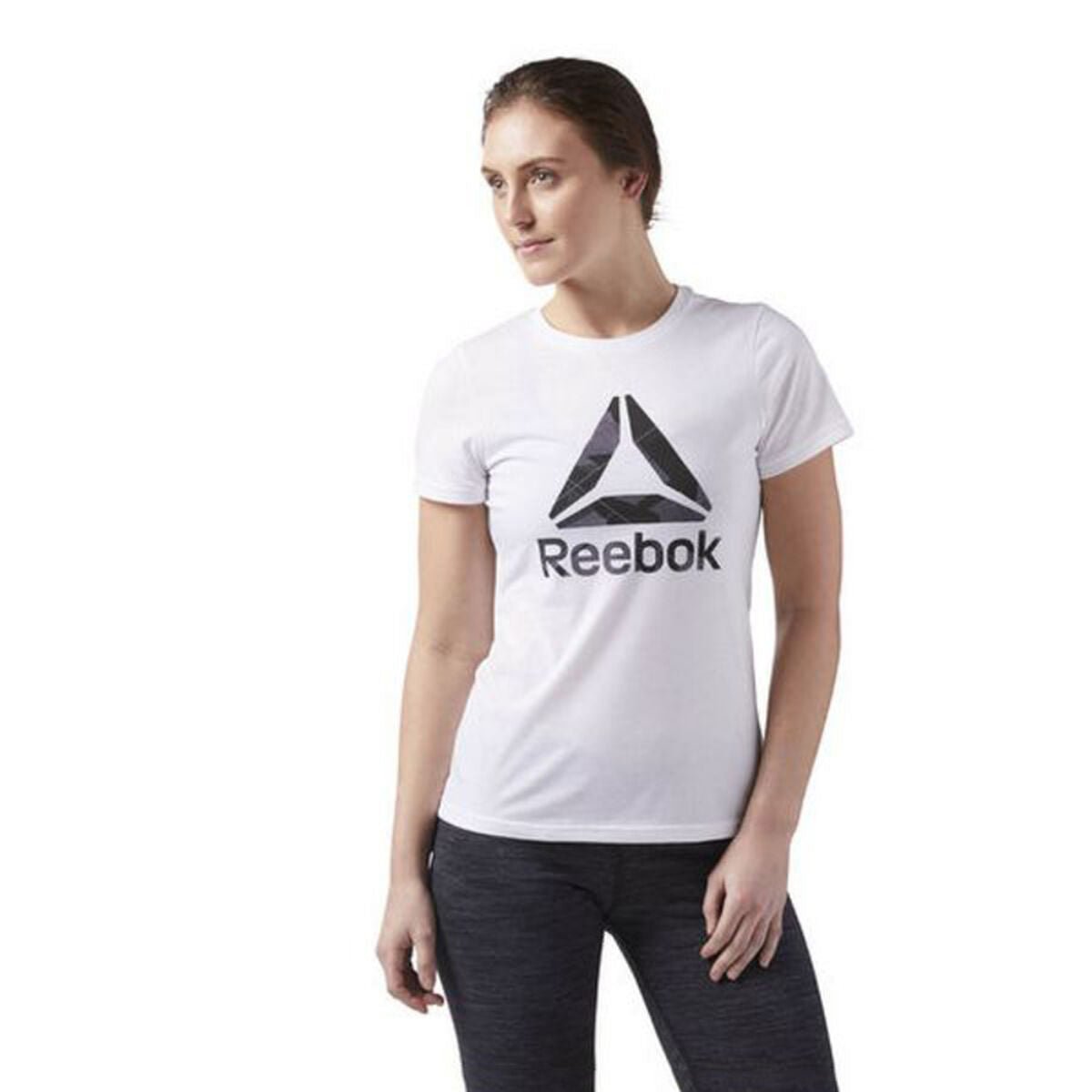Reebok Damen Kurzarm T-Shirt Wor CS Graphic Tee Weiß - BYAG.T-ShirtReebokBYAG.S2000644Reebok Damen Kurzarm T-Shirt Wor CS Graphic Tee Weiß – XSXS