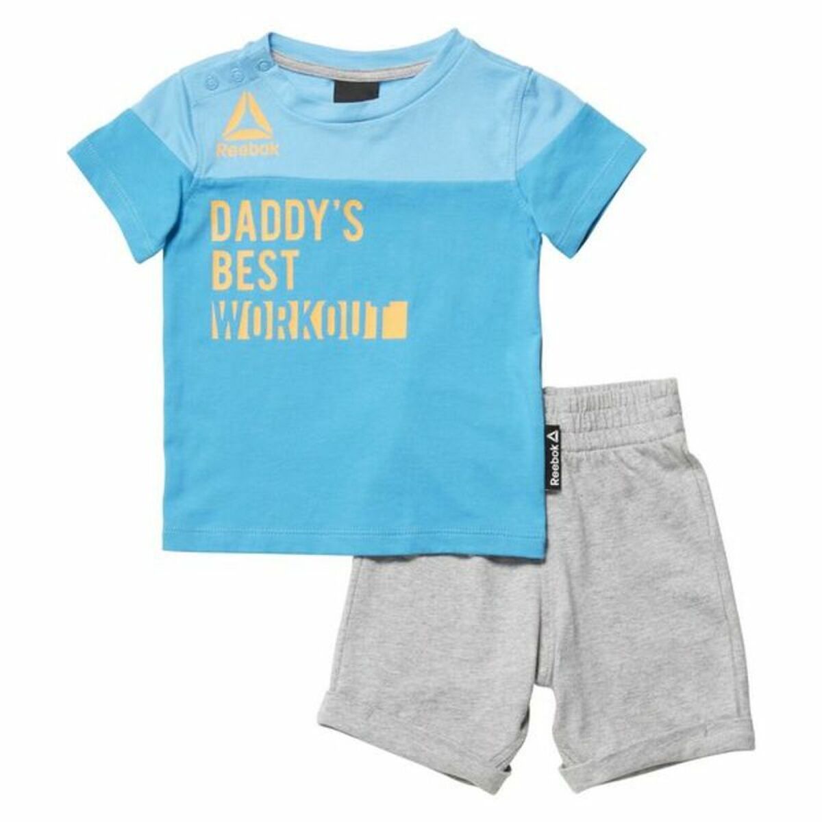 Reebok Sportset for Baby G ES Inf SJ SS Grau Blau - BYAG.BekleidungssetReebokBYAG.S2000861Reebok Sportset for Baby G ES Inf SJ SS Grau Blau – 6 Months6 Months