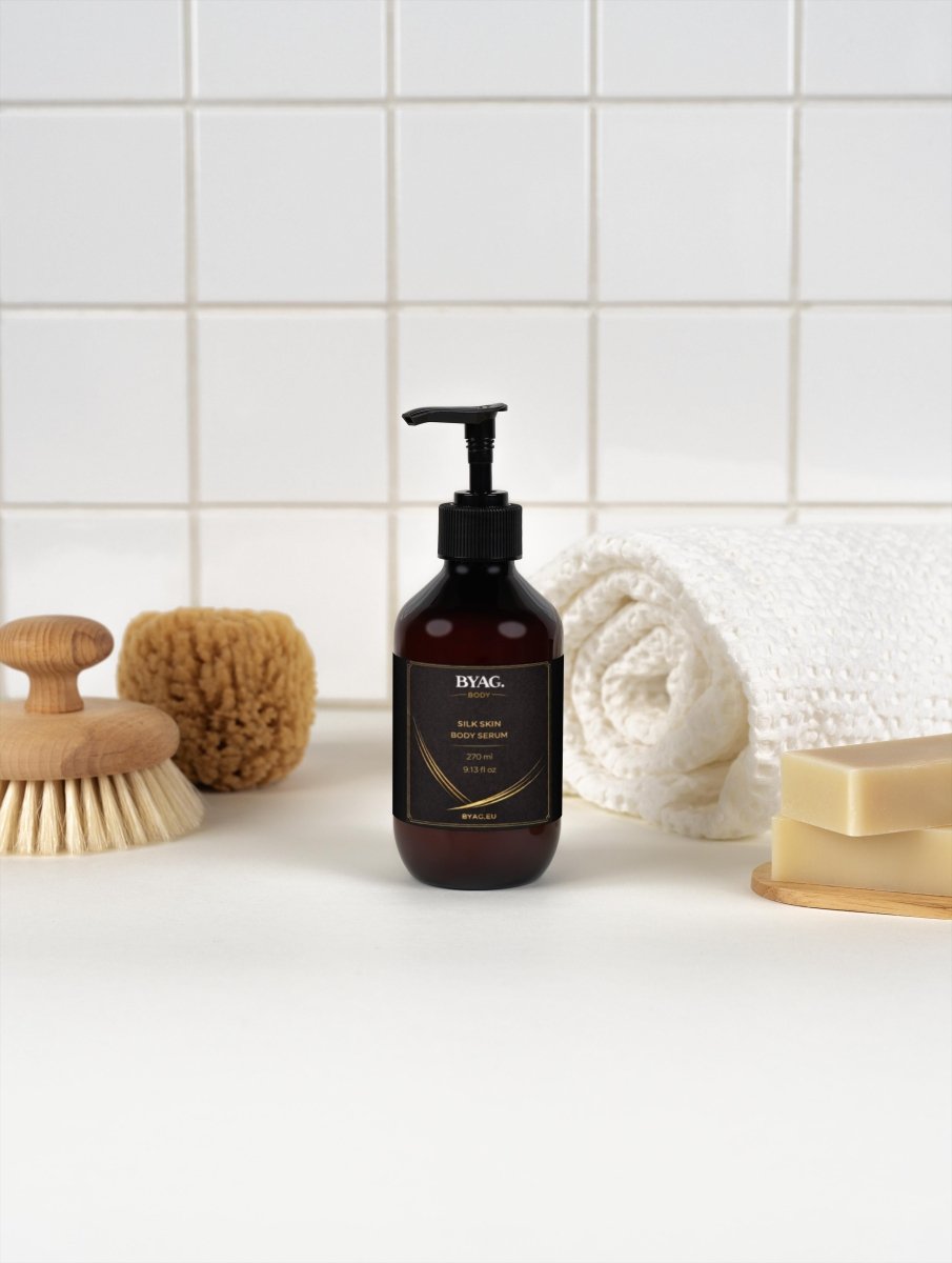 BYAG Silk Skin Body Serum Woody Amber Leather