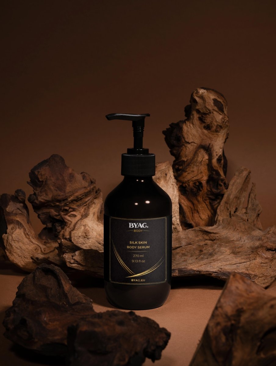 BYAG Silk Skin Body Serum Woody Amber Leather