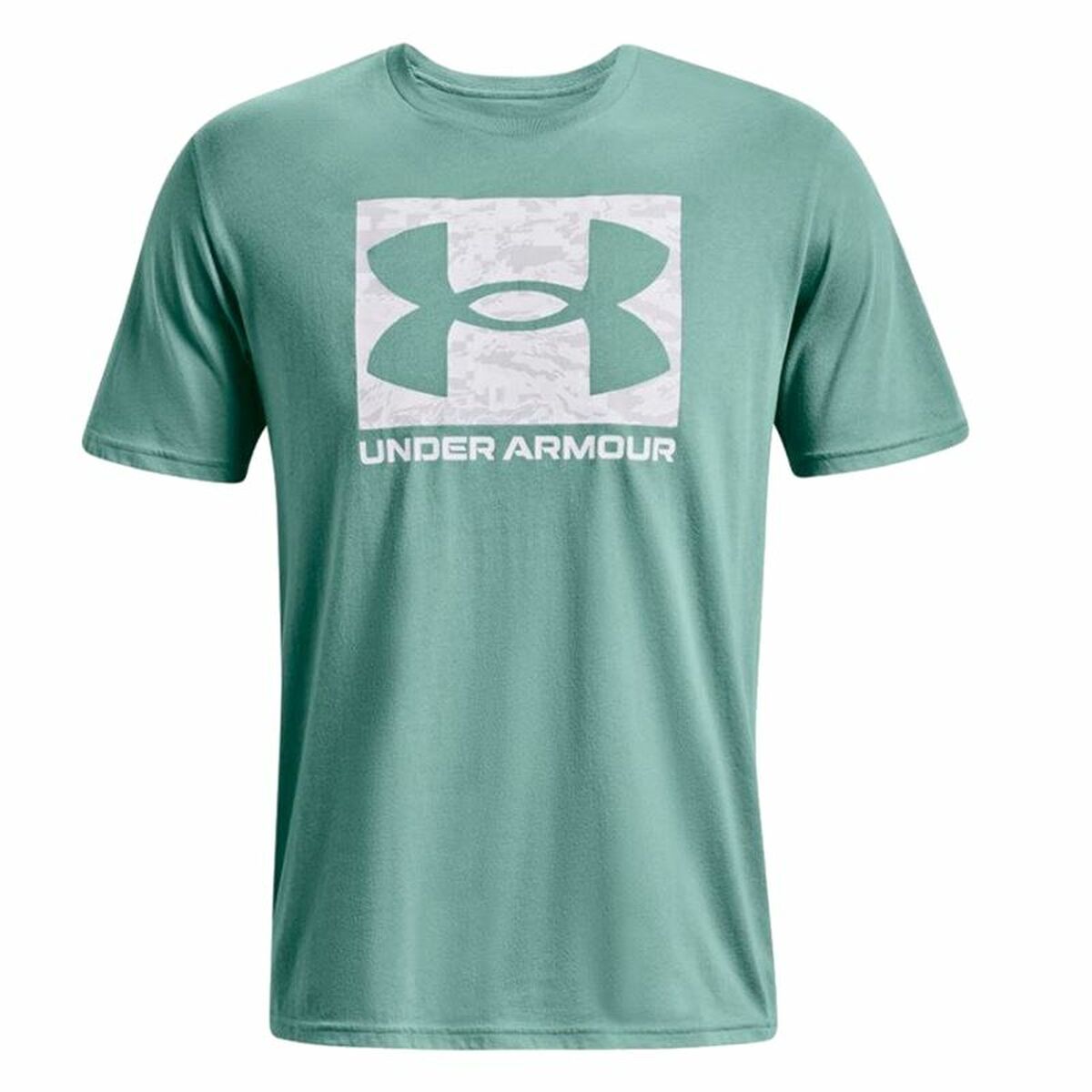 Under Armour Herren Kurzarm T-Shirt Camo Boxed Logo Aquamarin - BYAG.T-ShirtUnder ArmourBYAG.S6458214Under Armour Herren Kurzarm T-Shirt Camo Boxed Logo Aquamarin – XLXL
