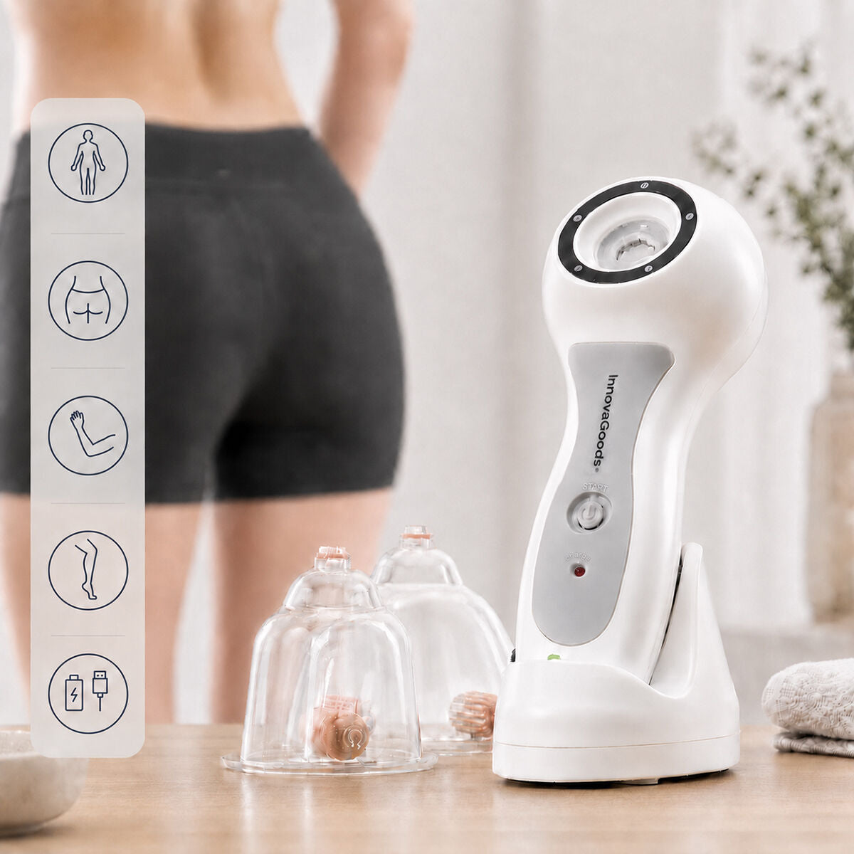 Pro Anti-Cellulite Vacuum Device InnovaGoods – Produktbild 1