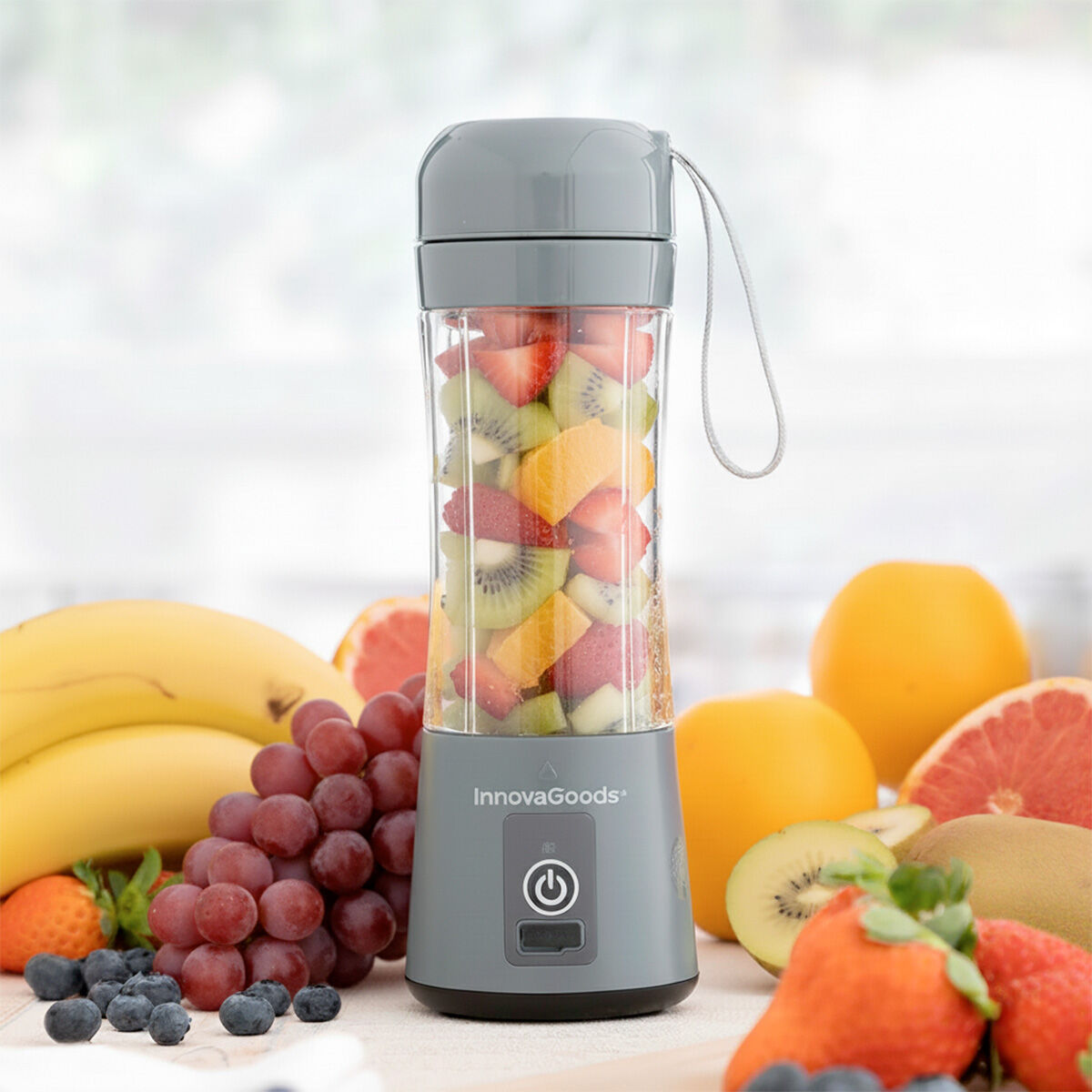 InnovaGoods Tragbar Wiederaufladbar Bechermixer Shakuit – Produktansicht 1