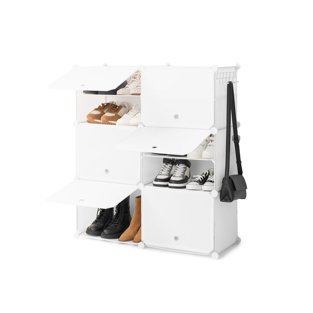 InnovaGoods Mobiler modularer Schuhschrank Weiß – Produktansicht 7