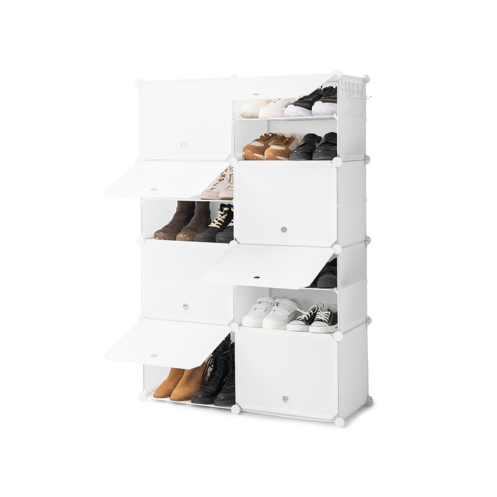 InnovaGoods Mobiler modularer Schuhschrank Weiß – Produktansicht 8