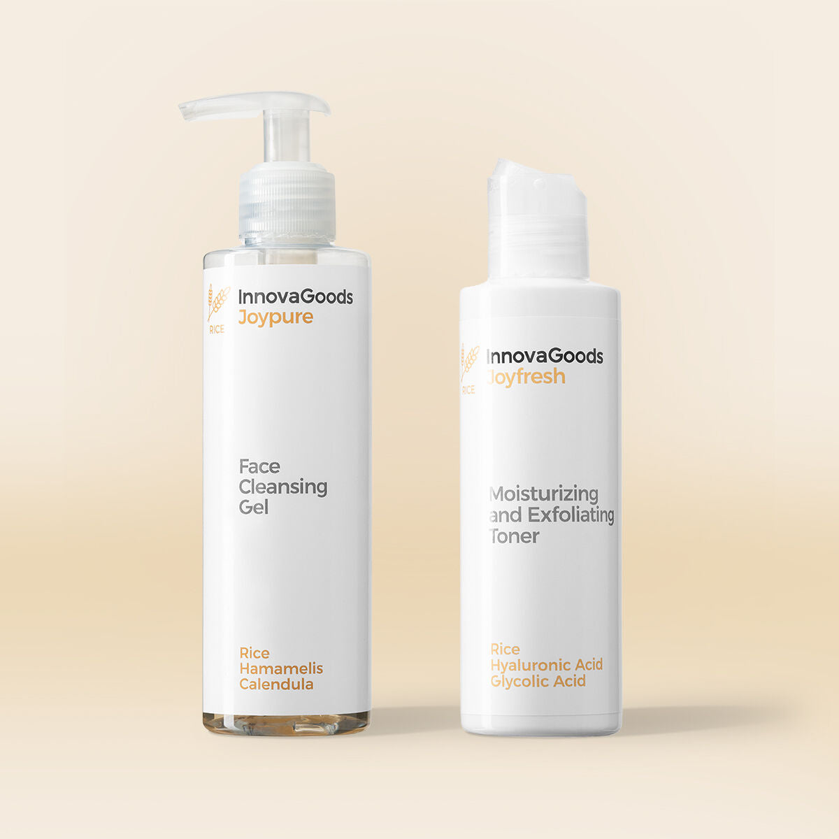 Face Cleansing Duo Pack Rice InnovaGoods – Produktbild 1