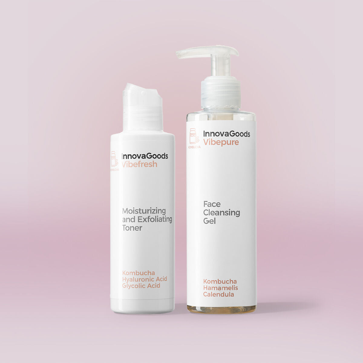 InnovaGoods Gesichtsreinigung Duo Packung Kombucha – Produktansicht 1