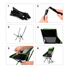 2-in-1 Klappbar Camping Rocking Stuhl mit Pocket, Kissen & Carry Tasche Trillow InnovaGoods – Produktansicht 8
