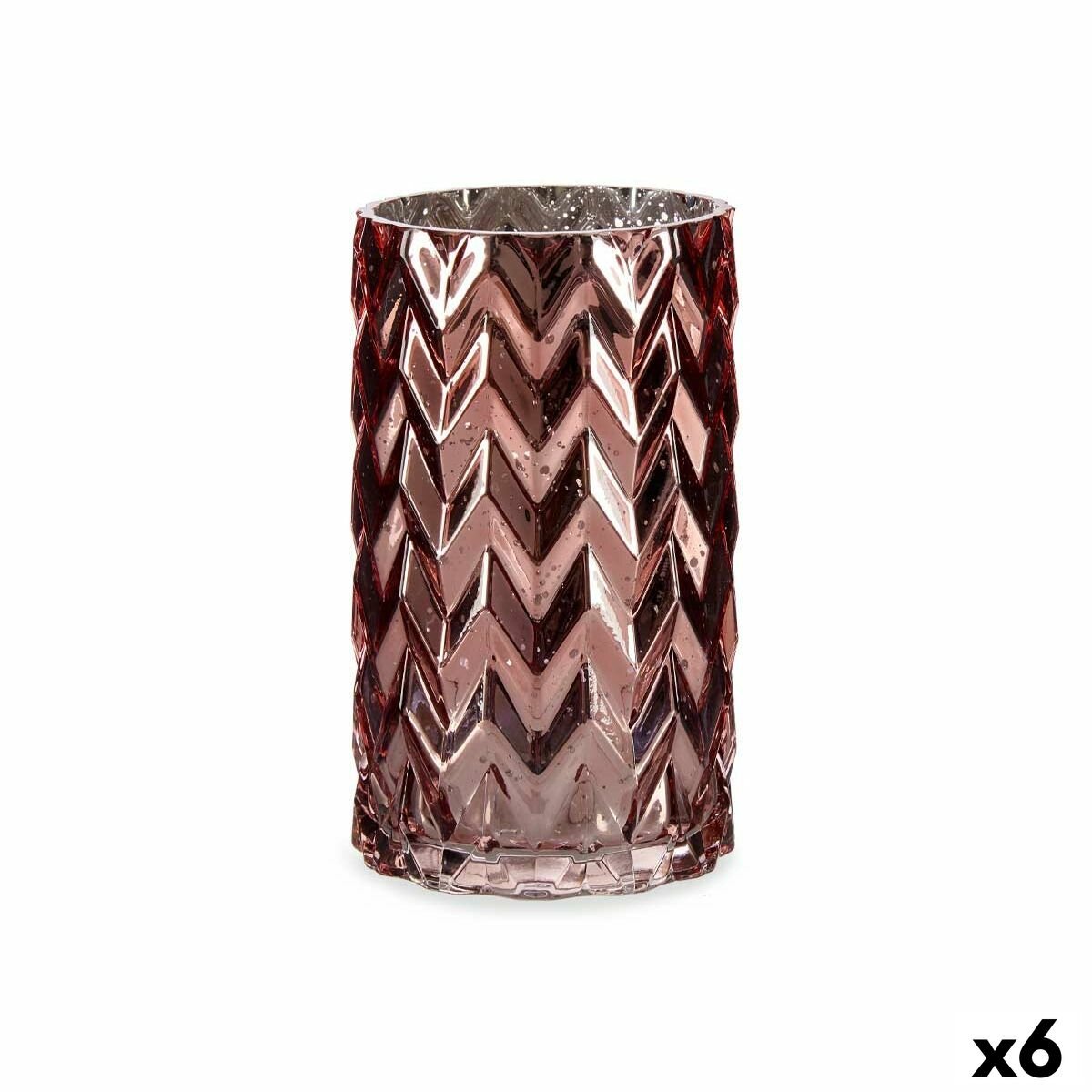 Gift Decor Vase Rosa Kristall Ear (aus wheat) Engraving – Produktbild 1