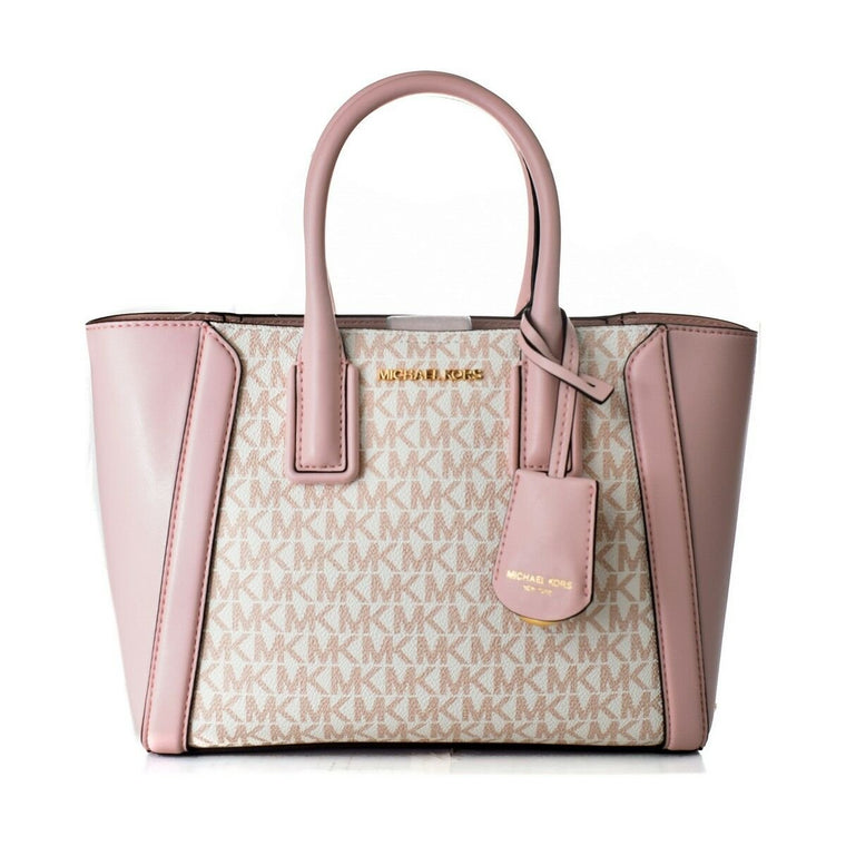 Women's Handbag Michael Kors 35F2G6KC5V-OPTWHT-RSGLD Pink 26 x 20 x 11